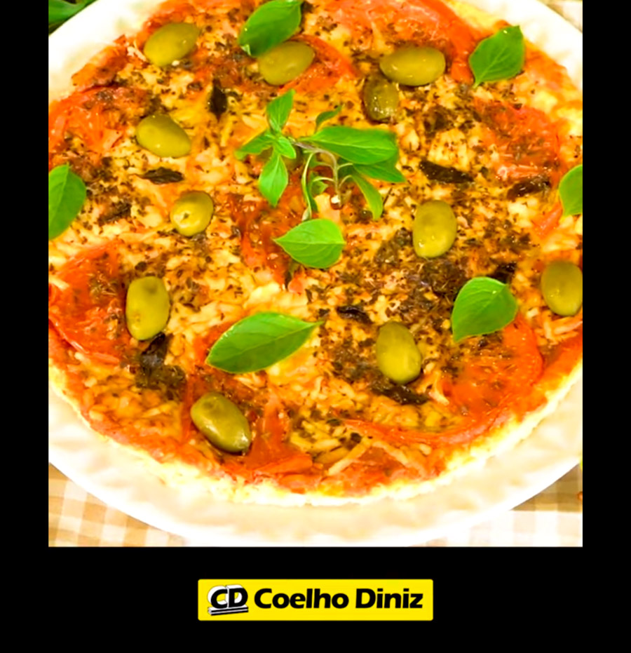 Pizza Low Carb de Couve Flor